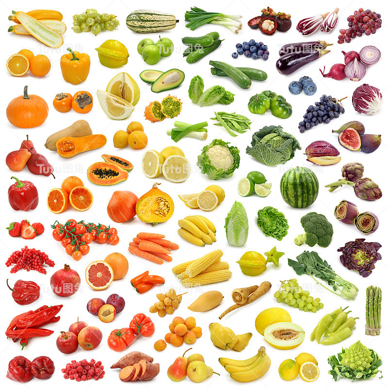 收集水果和蔬菜