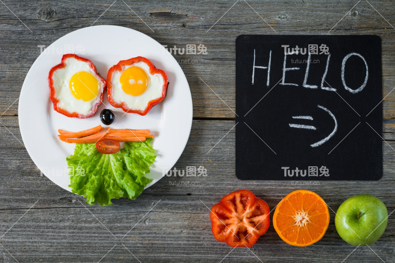 创意食物，食物艺术，儿童早餐