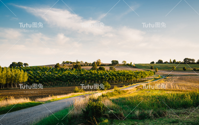 法国格尔的乡村公路