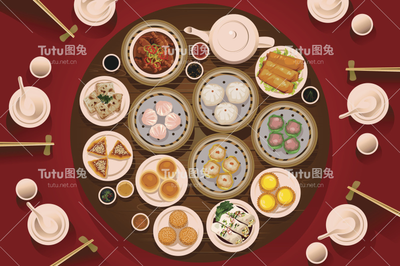 桌上的点心