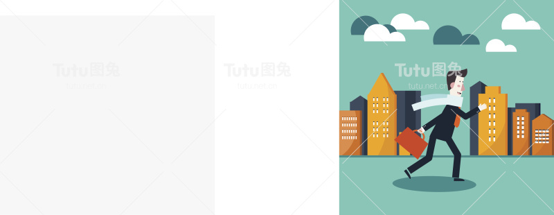 年轻的商人在城市的街道上竞选公职