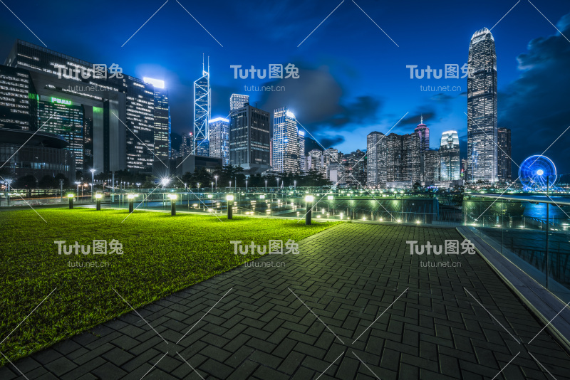 香港中央公园的夜景