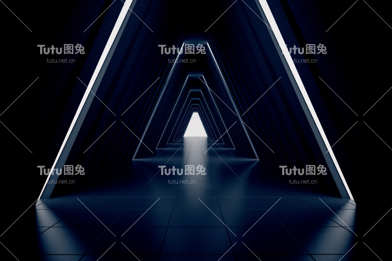 黑暗的走廊内