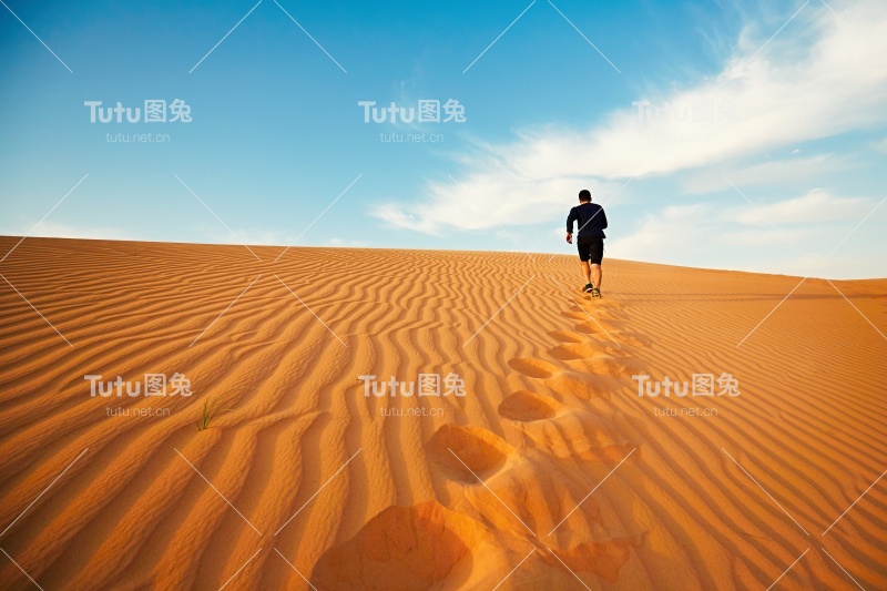 在沙漠中