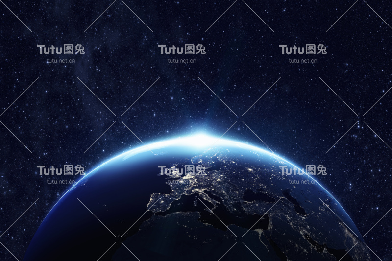 夜晚的地球