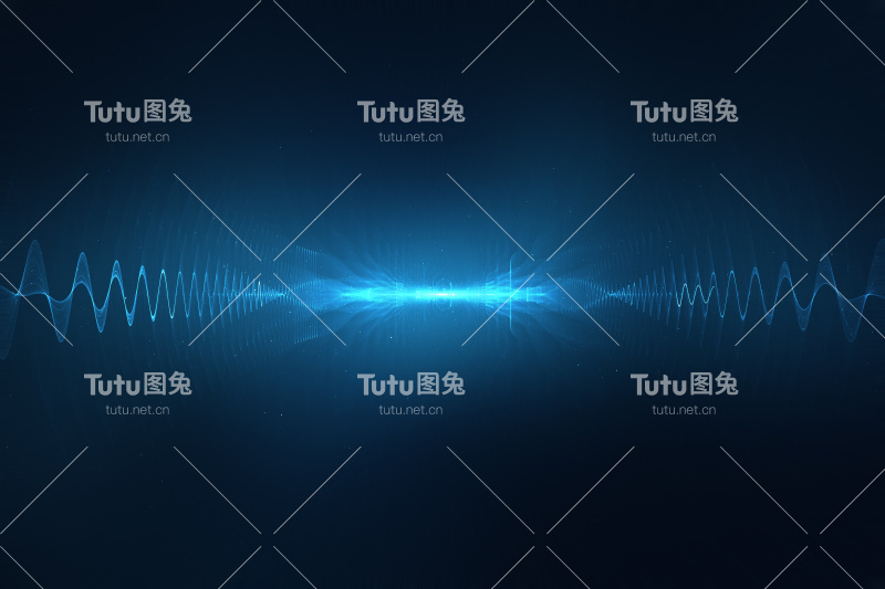 摘要数字声波背景