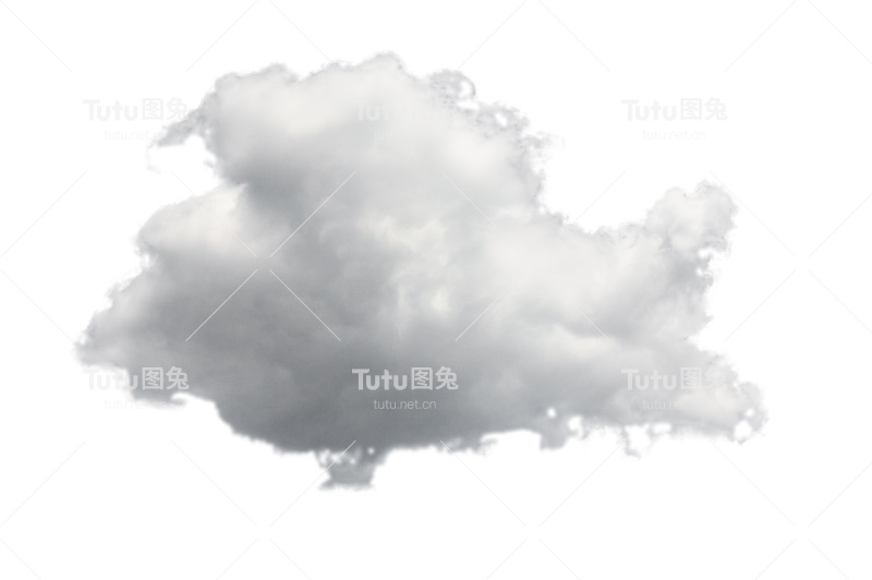 孤立的云计算概念