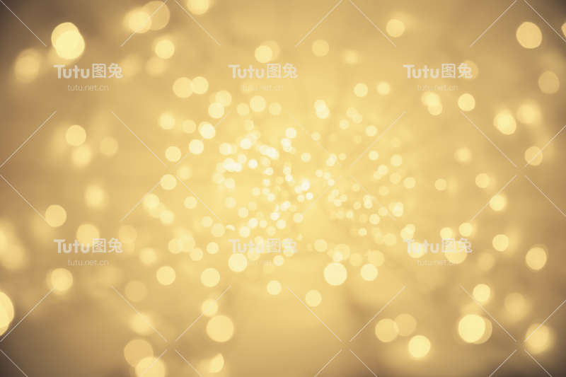 抽象灯光背景，消失点透视，模糊照明闪烁