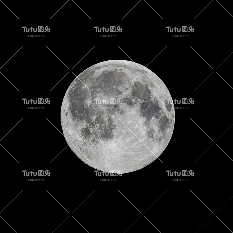 满月，对比度高