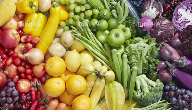 水果和蔬菜背景