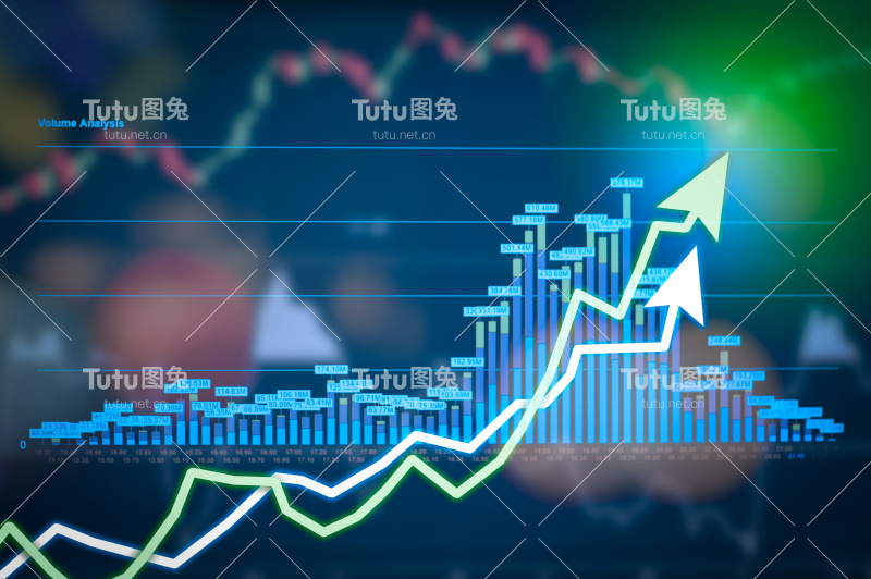 股票市场数字图形图表上的LED显示概念。大量展示每日股票市场价格和报价。指标金融外汇贸易教育背景。