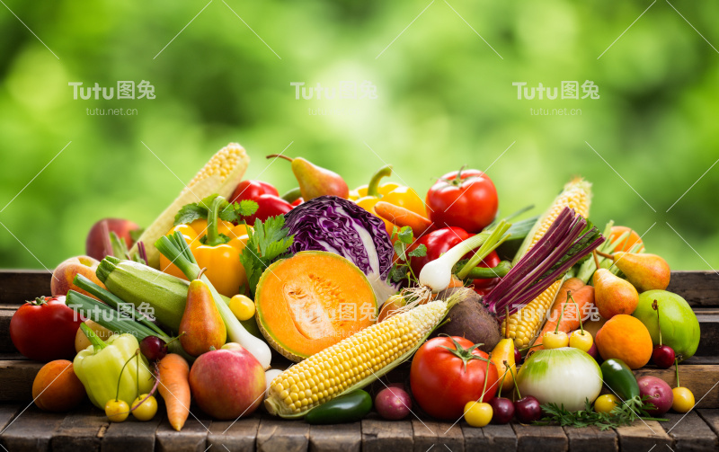 新鲜水果和蔬菜
