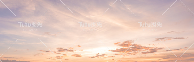 全景日落天空背景