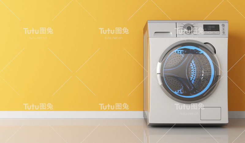 现代的衣服洗衣机