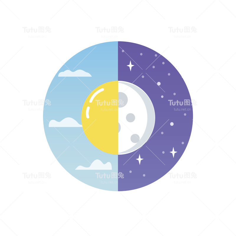 白天和黑夜概念