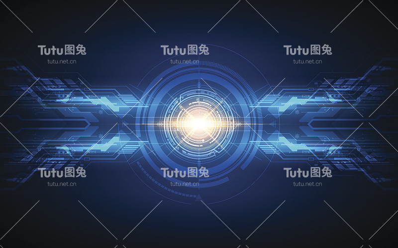 摘要圈科幻未来技术创新概念背景