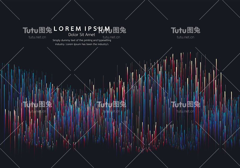线条由发光的背景、抽象的矢量背景组成