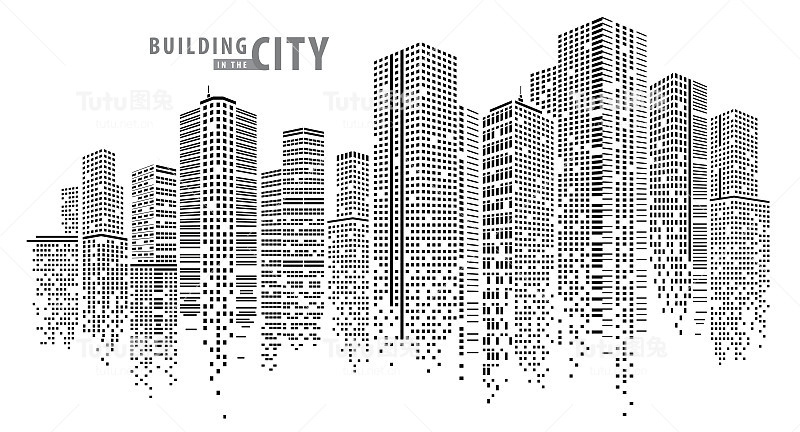 城市中的抽象建筑