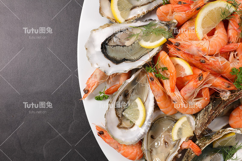 什锦新鲜海鲜拼盘