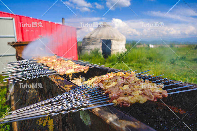 羊肉烤腌羊肉串