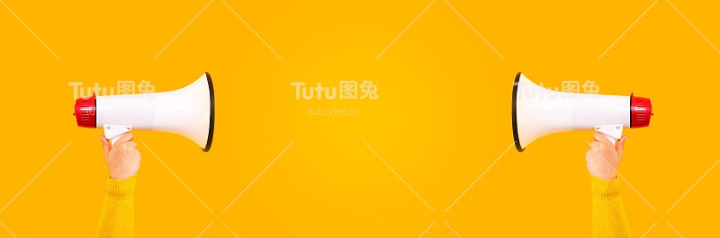 扩音器的手
