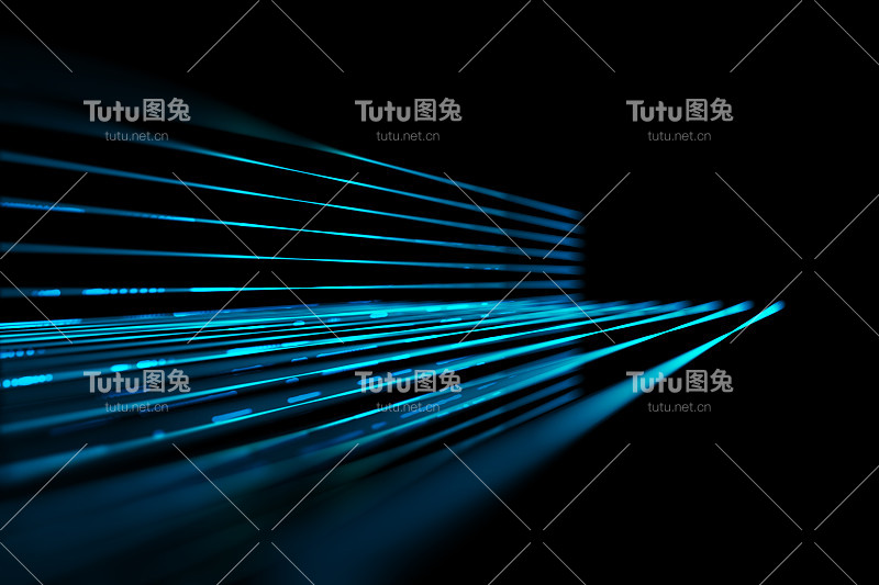 智慧城市和网络世界的数字景观。三维演示