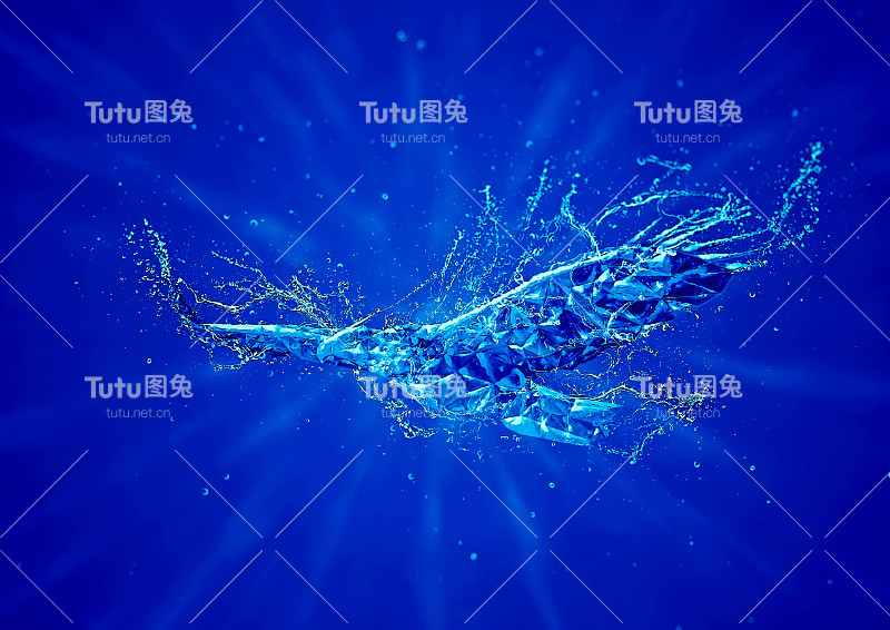 飞溅几何冰鸟