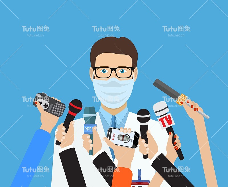 新闻发布会，世界直播电视新闻，采访