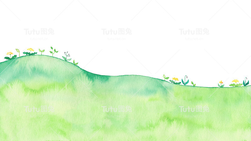 绿色的小山