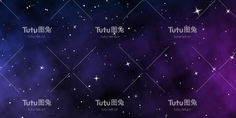 黑暗的夜空。星空色彩背景。有闪亮星星的无限空间。矢量图