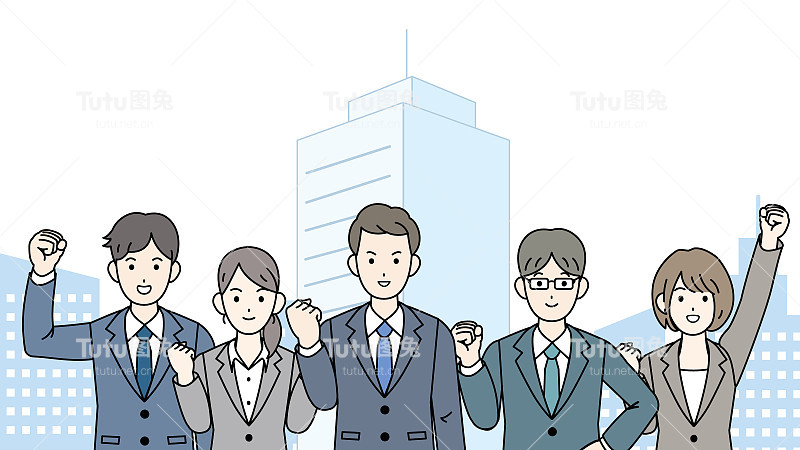 公司人物商人插图