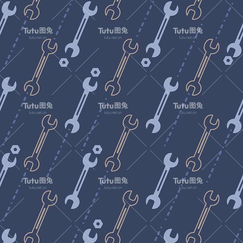 修正它与扳手工具矢量图形无缝模式