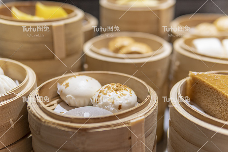 广东dum sum包子的特写