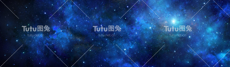 外太空的恒星背景和星云