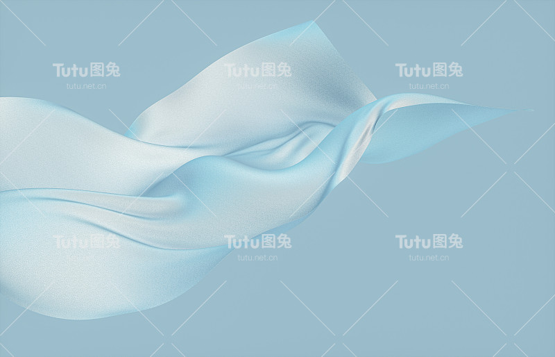 美丽时尚流畅飘逸的布料。抽象3d艺术背景。