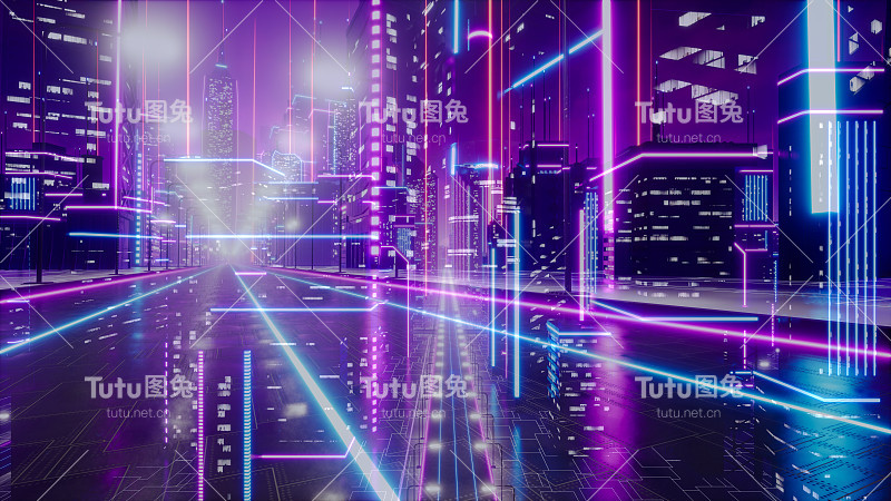 文摘metaverse背景。三维渲染