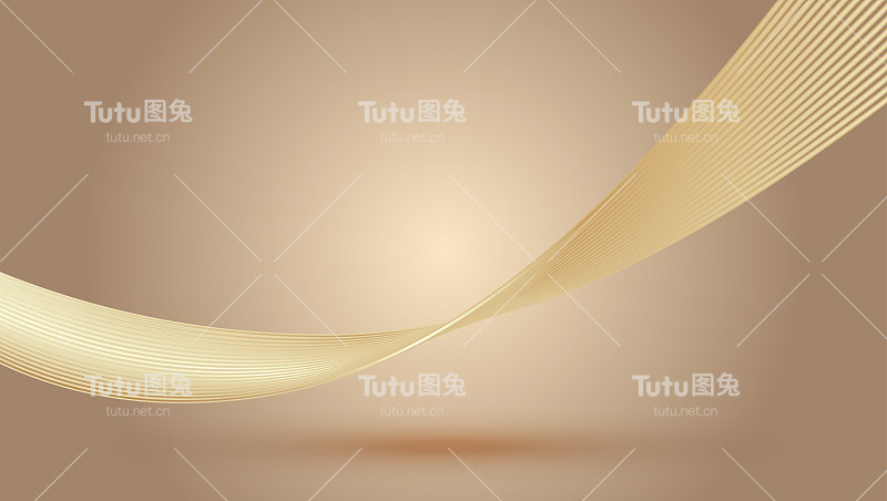 金色曲线柔和流畅的纹理纹理背景