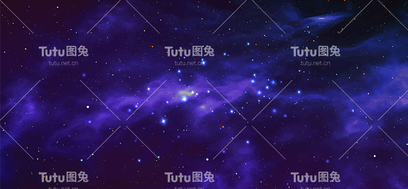 向量宇宙插图。美丽多彩的空间背景。水彩宇宙