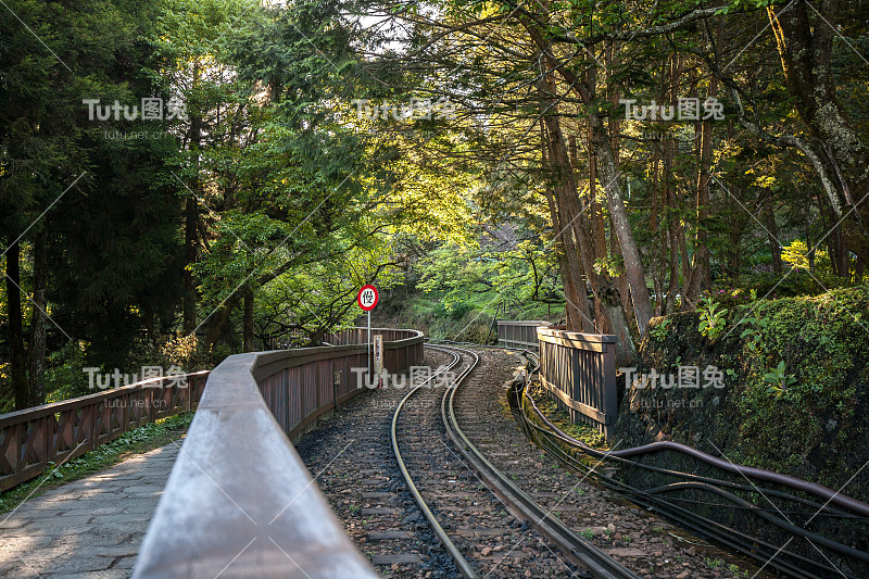 阿里山风景名胜区铁路轨道