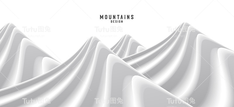 摘要三维白山背景山覆盖雪，山链表面