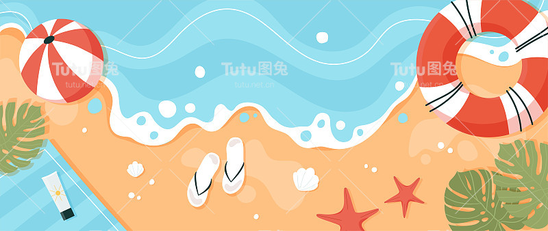 夏天海滩背景