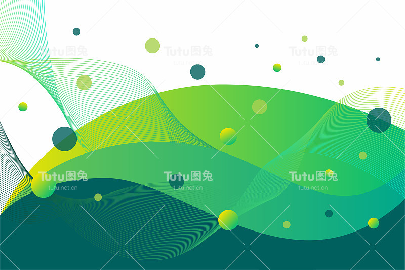 抽象现代绿色渐变几何背景采用水平布局