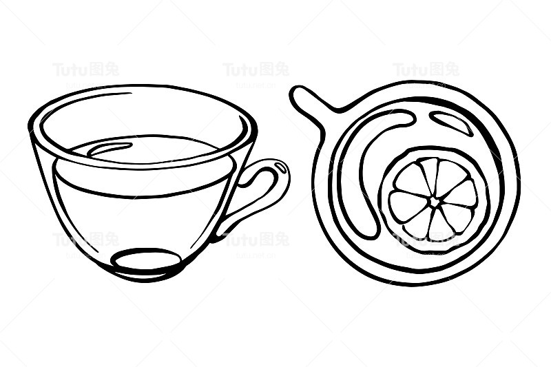 玻璃茶杯图