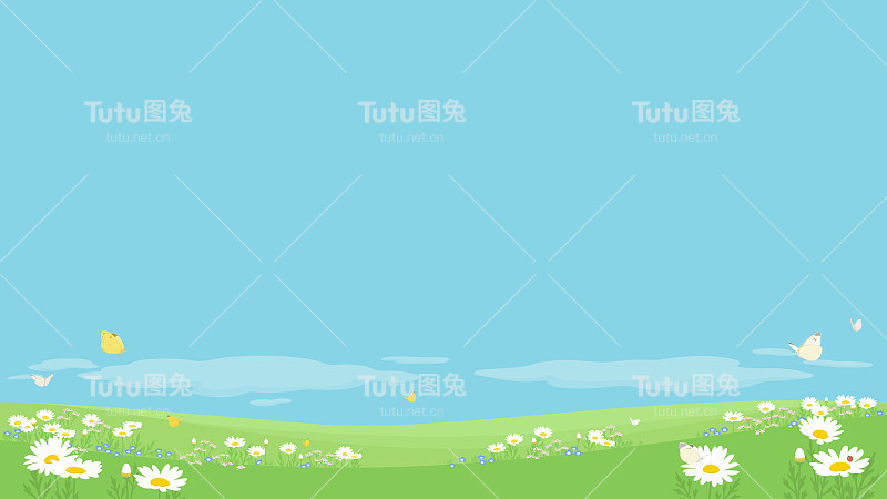 春季背景与复制空间。