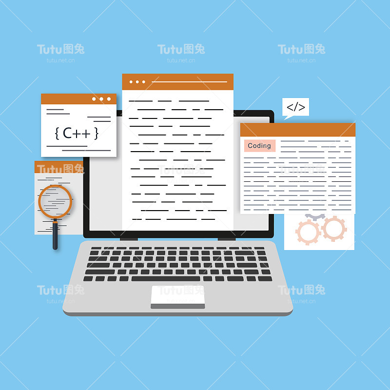 编程技能矢量图