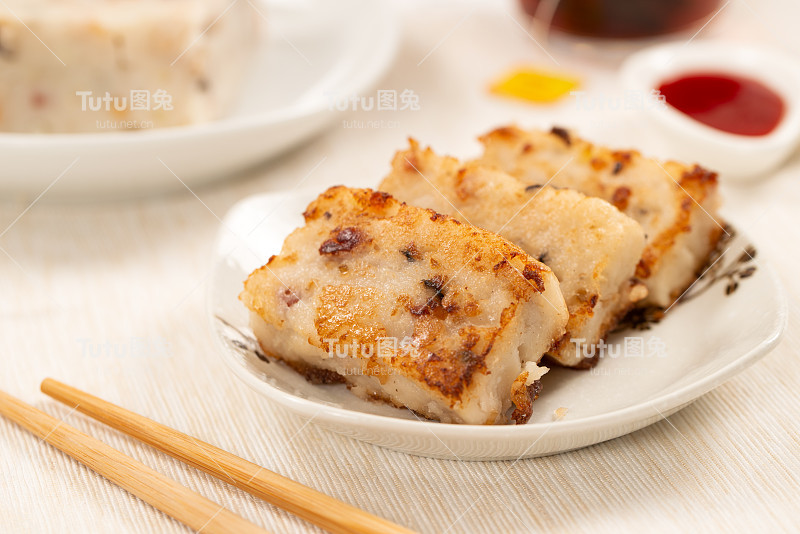 平底锅炸萝卜糕