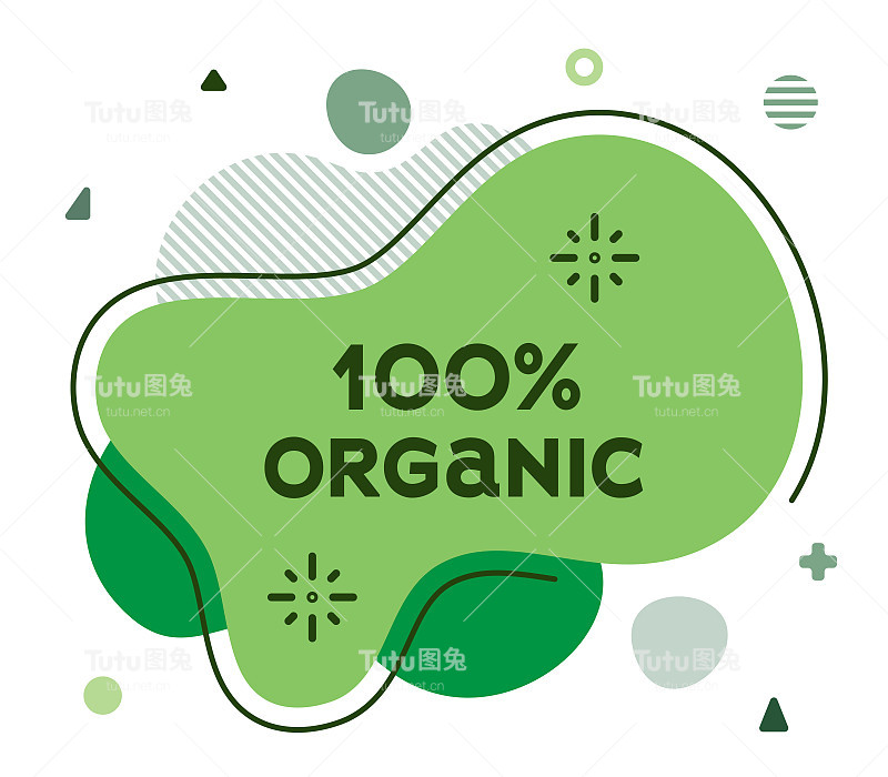 100%有机抽象网页横幅插图