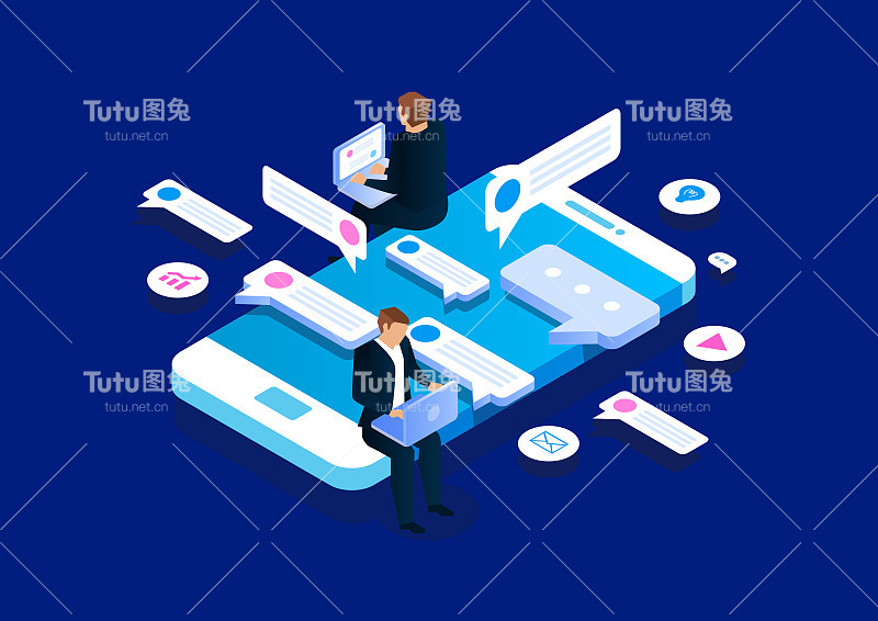 在线交流，等距商务网络交流与分析