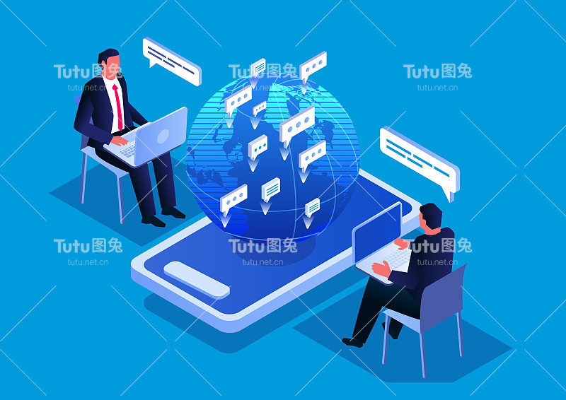 全球在线视频会议与沟通、在线沟通与分析、智能手机全球连接与沟通
