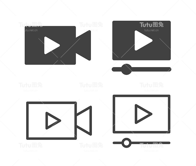 视频和相机-插图图标